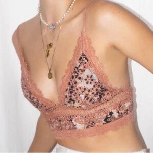 Free People Intimately Bra Bralette Lace Medium M
